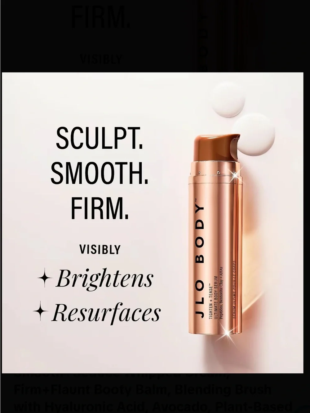 JLo Body Radiance Moisturizer — Rose Gold Hydrating Body Cream